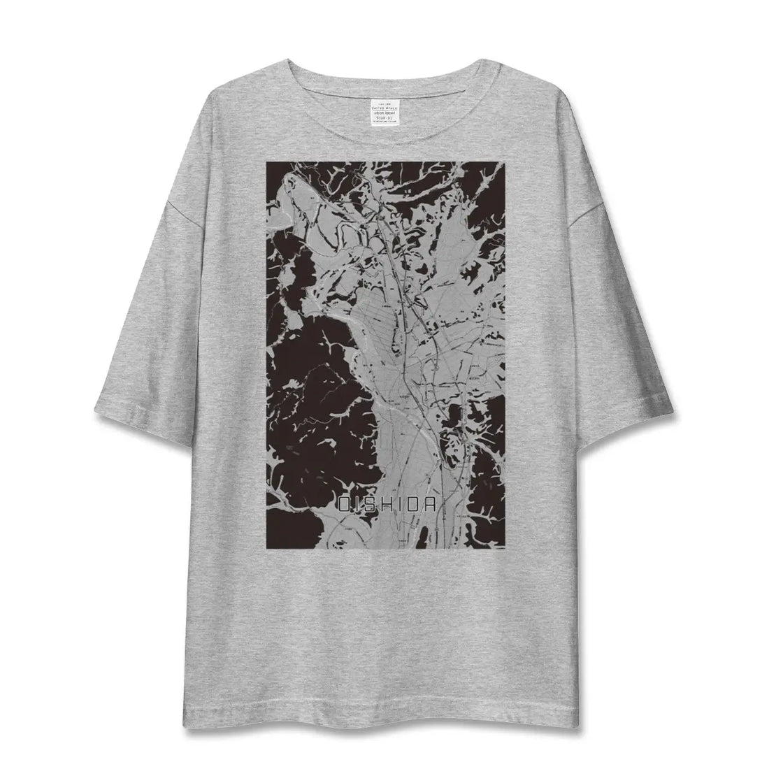 【大石田（山形県）】地図柄ビッグシルエットTシャツ