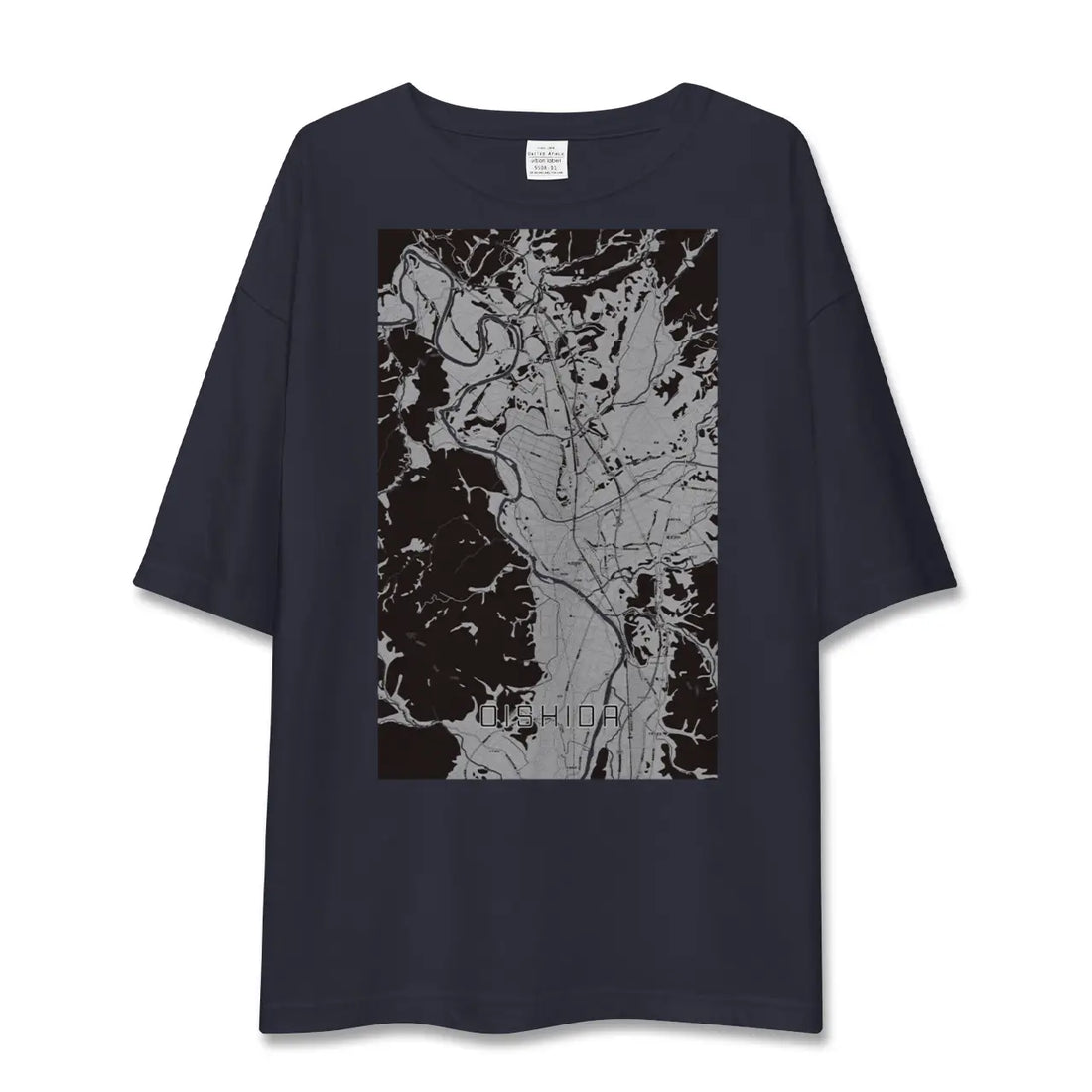 【大石田（山形県）】地図柄ビッグシルエットTシャツ
