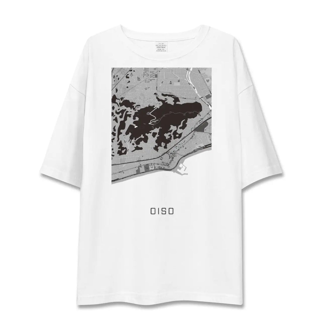 【大磯(神奈川県)】地図柄ビッグシルエットTシャツ