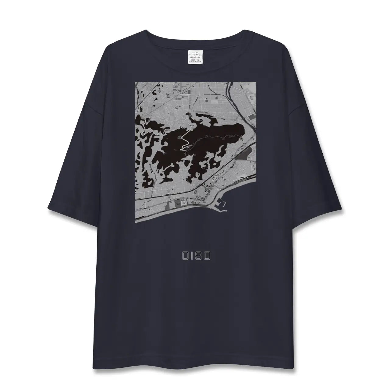 【大磯（神奈川県）】地図柄ビッグシルエットTシャツ