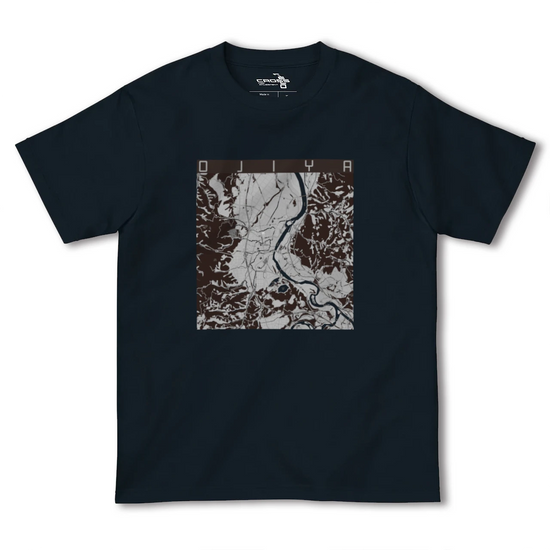【小千谷（新潟県）】地図柄ヘビーウェイトTシャツ