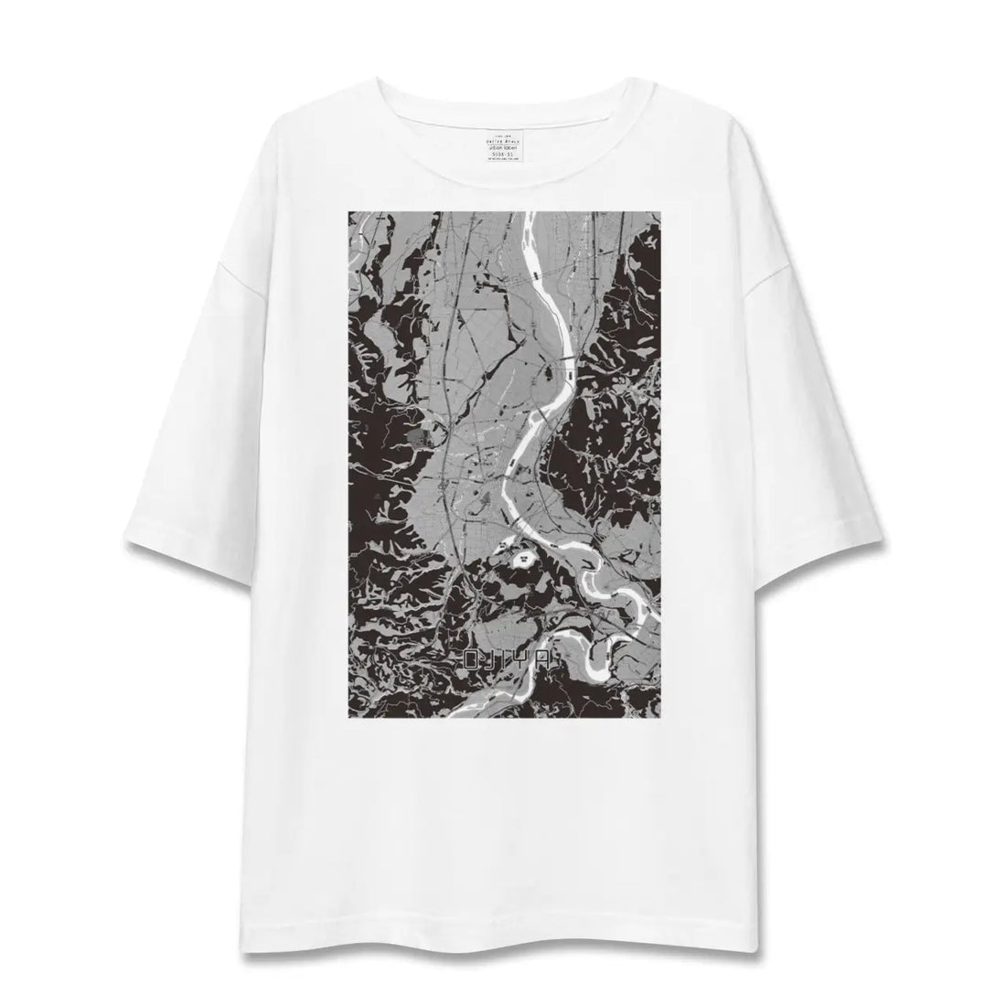【小千谷(新潟県)】地図柄ビッグシルエットTシャツ