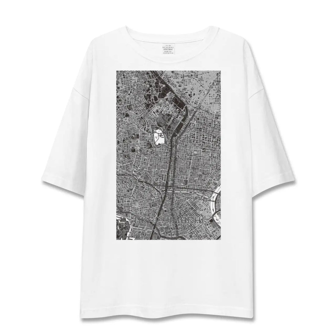 【御徒町(東京都)】地図柄ビッグシルエットTシャツ
