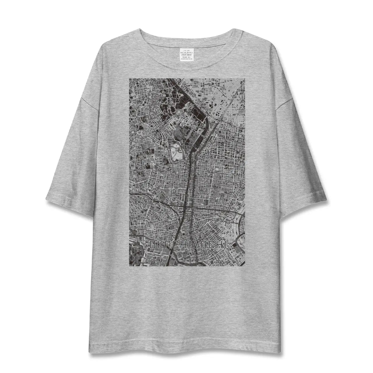 【御徒町（東京都）】地図柄ビッグシルエットTシャツ