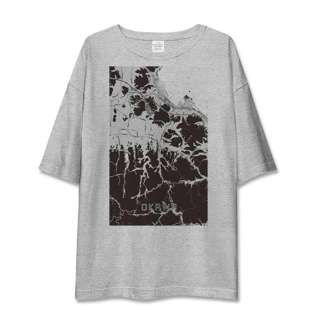 【大川(香川県)】地図柄ビッグシルエットTシャツ