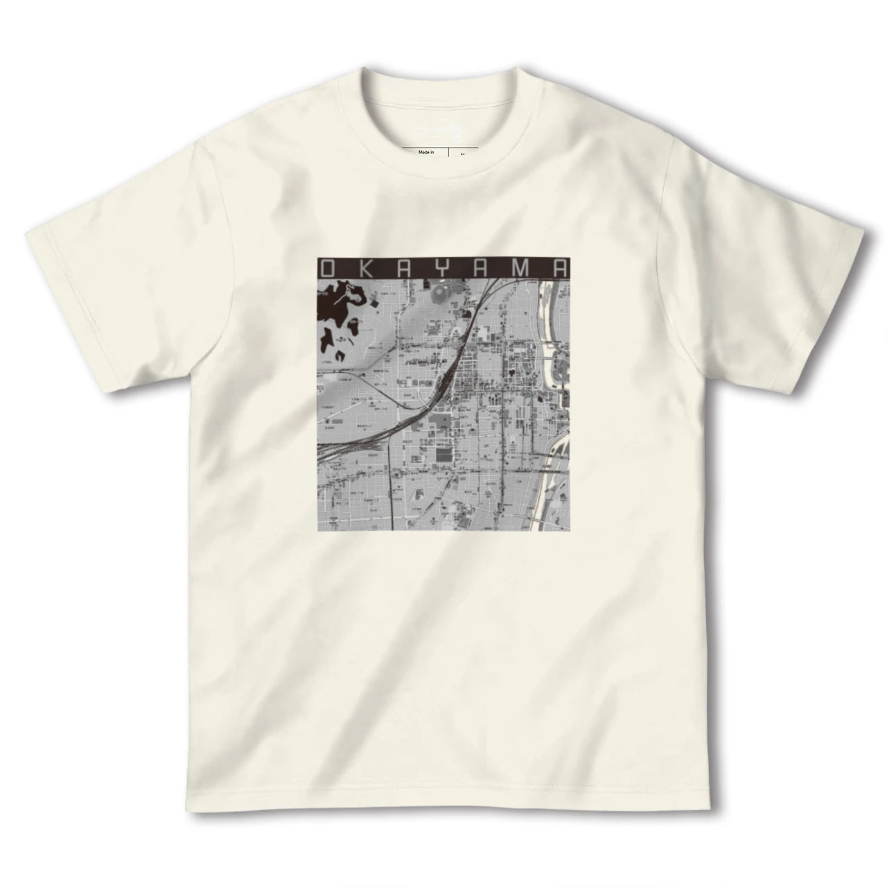 【岡山2（岡山県）】地図柄ヘビーウェイトTシャツ