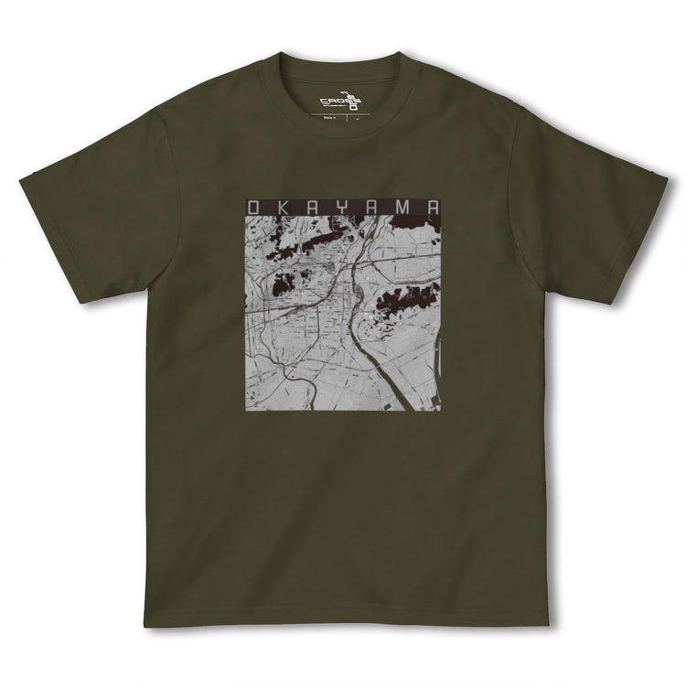 【岡山（岡山県）】地図柄ヘビーウェイトTシャツ