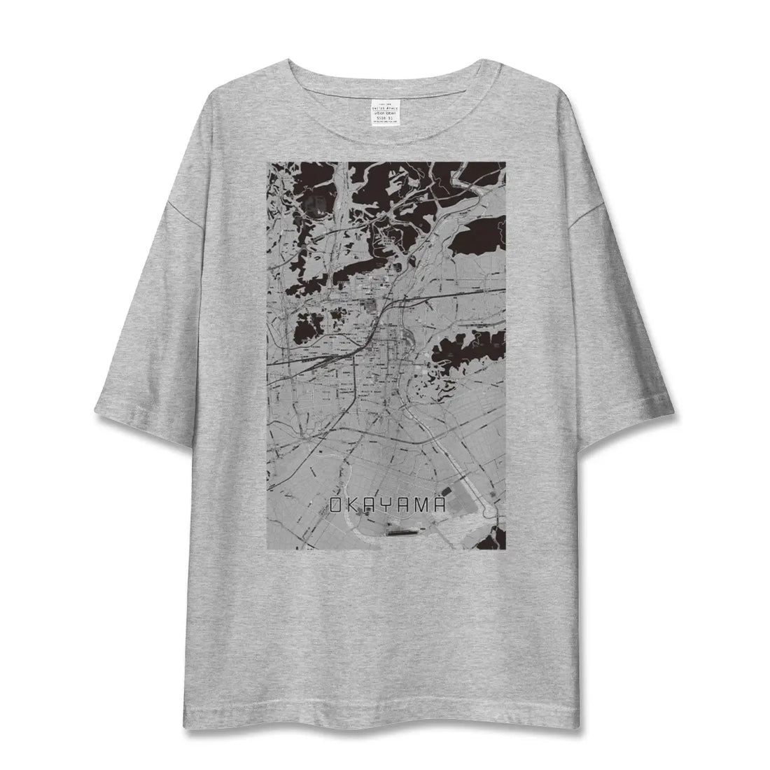 【岡山(岡山県)】地図柄ビッグシルエットTシャツ