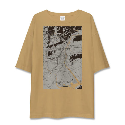 【岡山（岡山県）】地図柄ビッグシルエットTシャツ