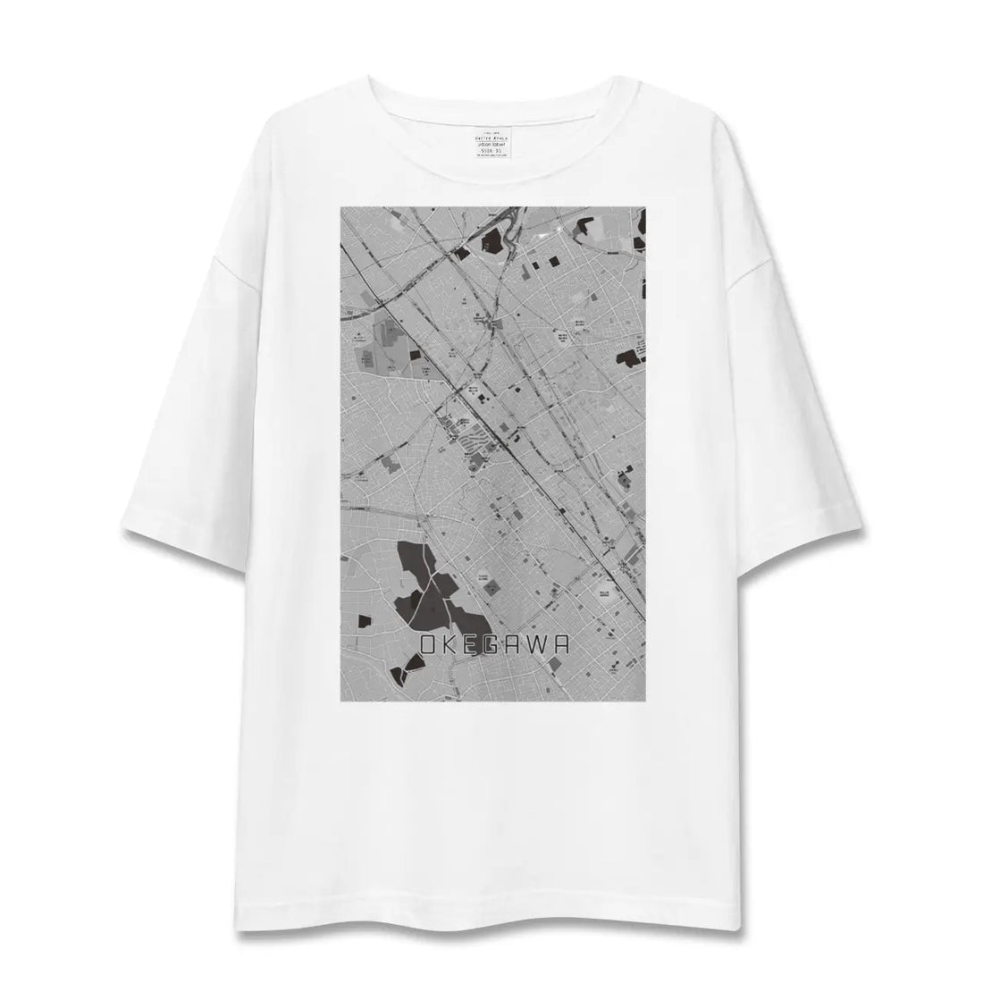 【桶川(埼玉県)】地図柄ビッグシルエットTシャツ