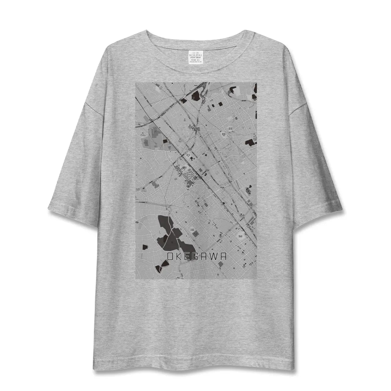 【桶川（埼玉県）】地図柄ビッグシルエットTシャツ