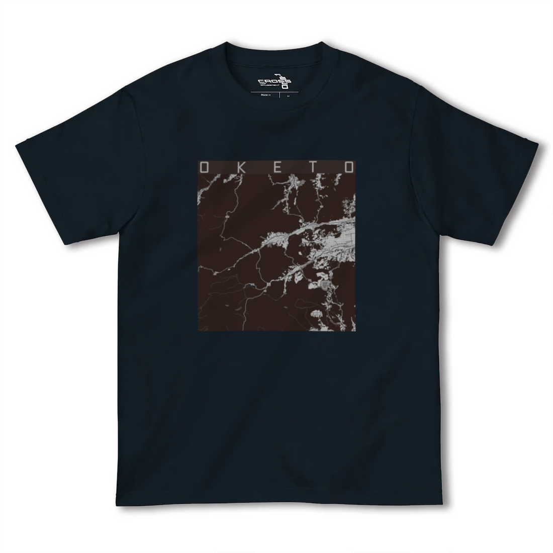 【置戸(北海道)】地図柄ヘビーウェイトTシャツ