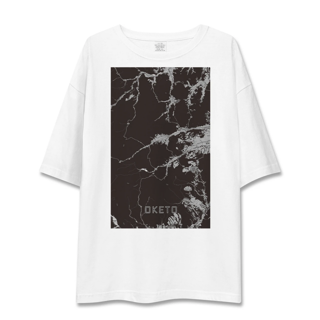 【置戸(北海道)】地図柄ビッグシルエットTシャツ