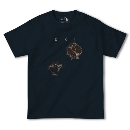 隠岐（島根県）】地図柄ヘビーウェイトTシャツ – クロスフィールド