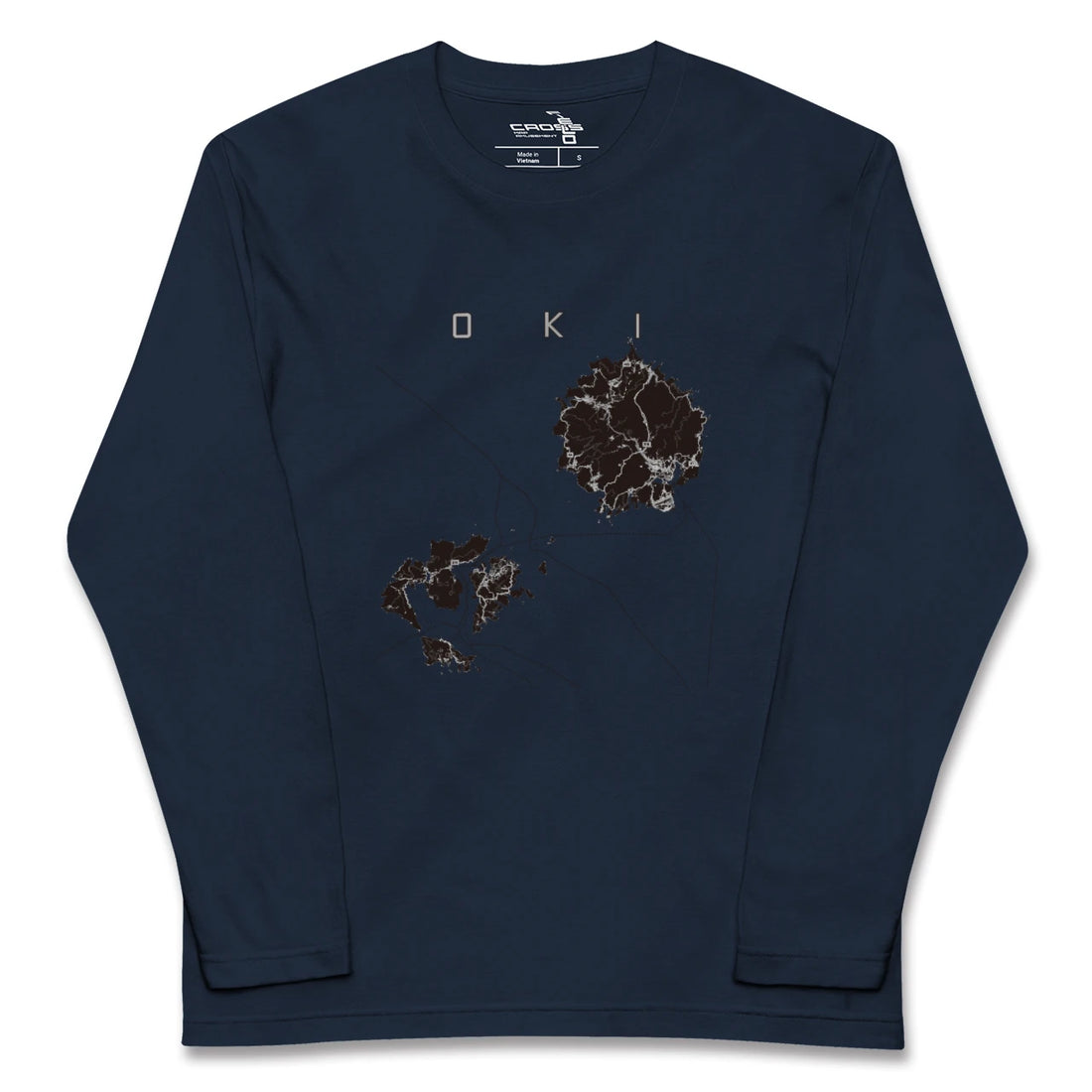 【隠岐(島根県)】地図柄ロングスリーブTシャツ