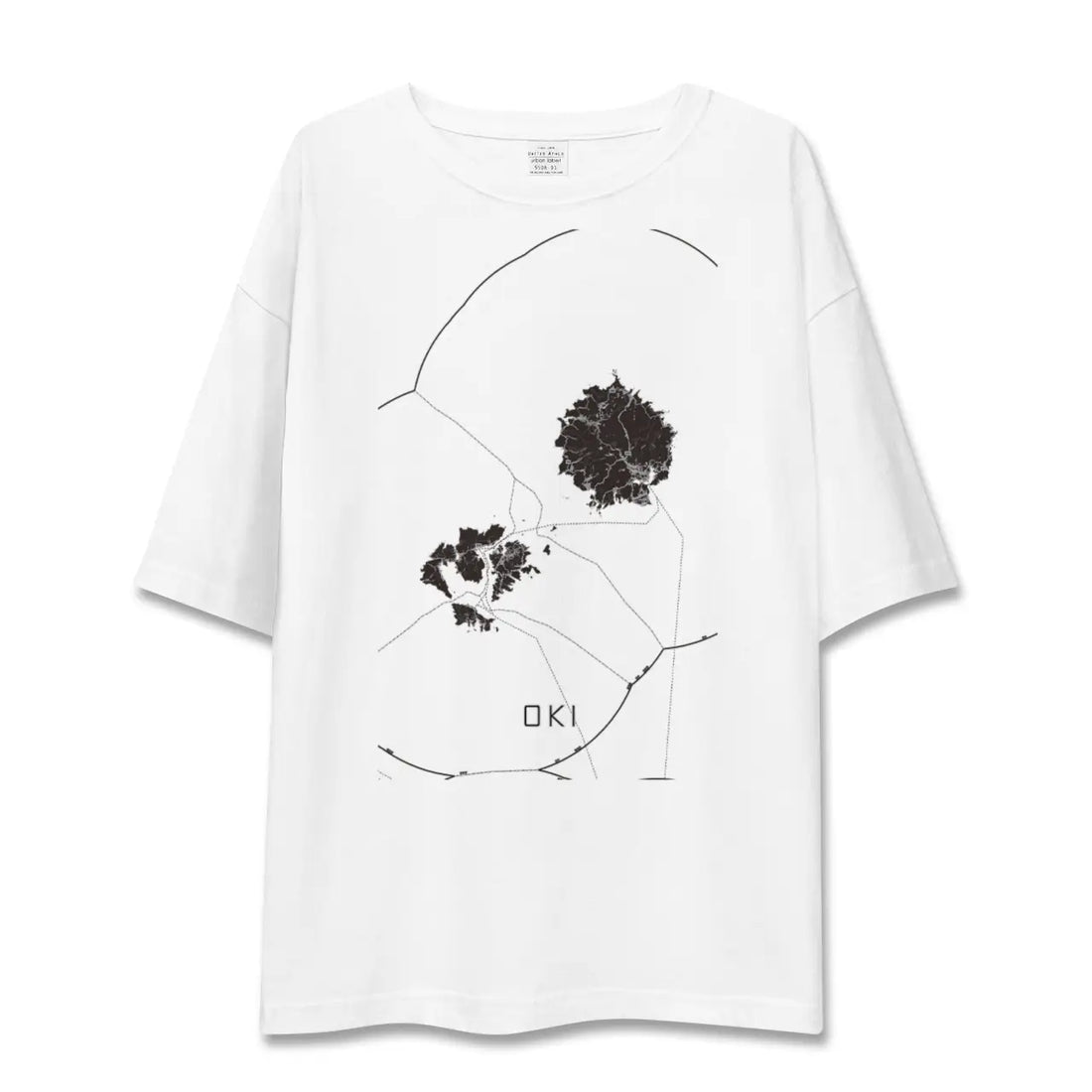 【隠岐(島根県)】地図柄ビッグシルエットTシャツ