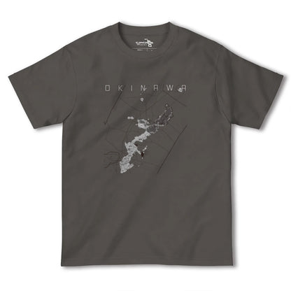 【沖縄2（沖縄県）】地図柄ヘビーウェイトTシャツ
