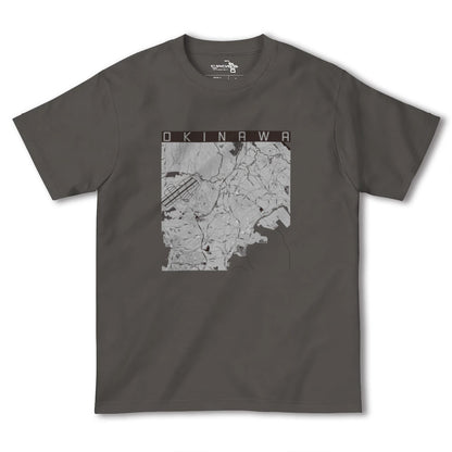 【沖縄（沖縄県）】地図柄ヘビーウェイトTシャツ