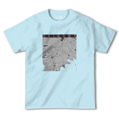 【沖縄（沖縄県）】地図柄ヘビーウェイトTシャツ