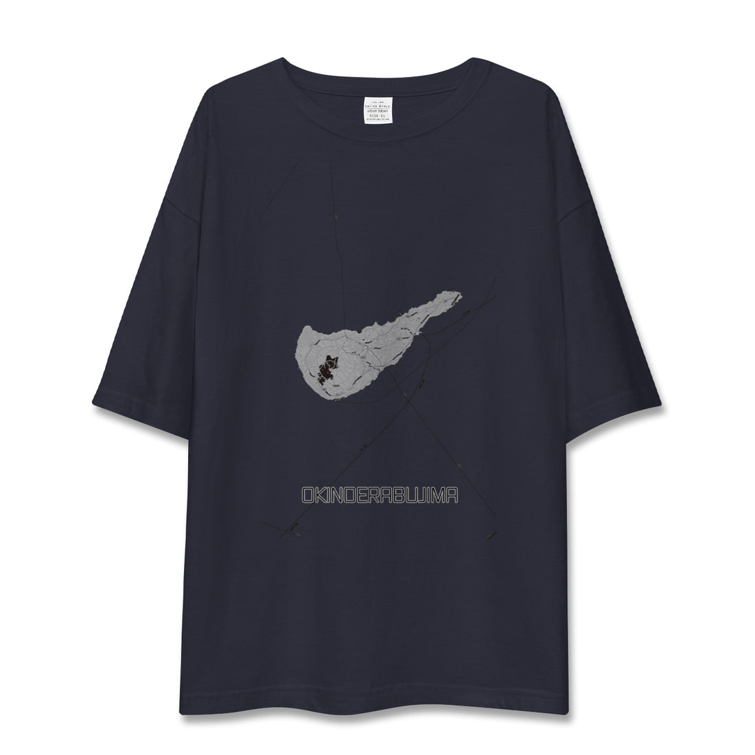 【沖永良部島（鹿児島県）】地図柄ビッグシルエットTシャツ
