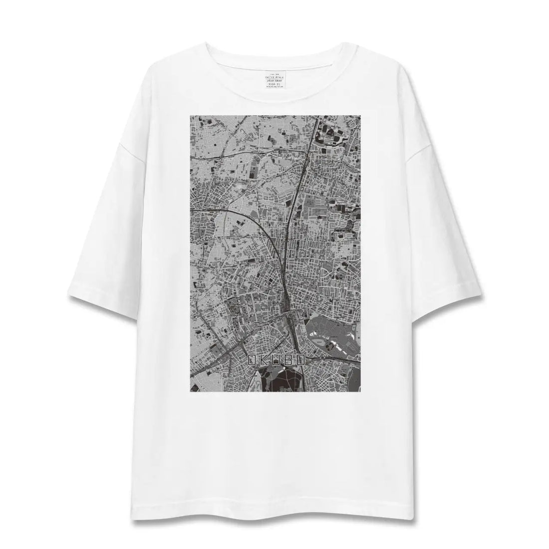 【大久保(東京都)】地図柄ビッグシルエットTシャツ
