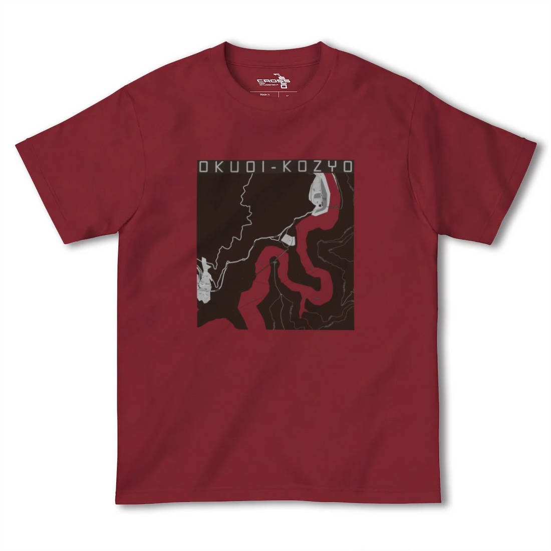 【奥大井湖上(静岡県)】地図柄ヘビーウェイトTシャツ