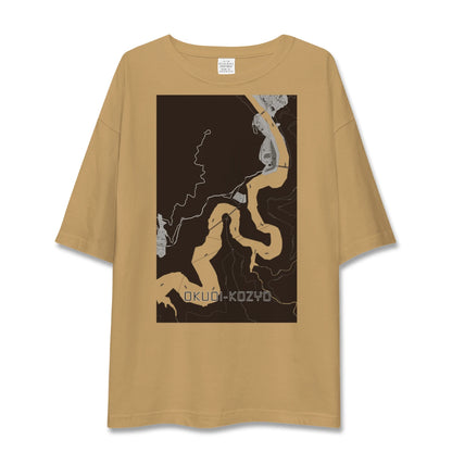 【奥大井湖上（静岡県）】地図柄ビッグシルエットTシャツ