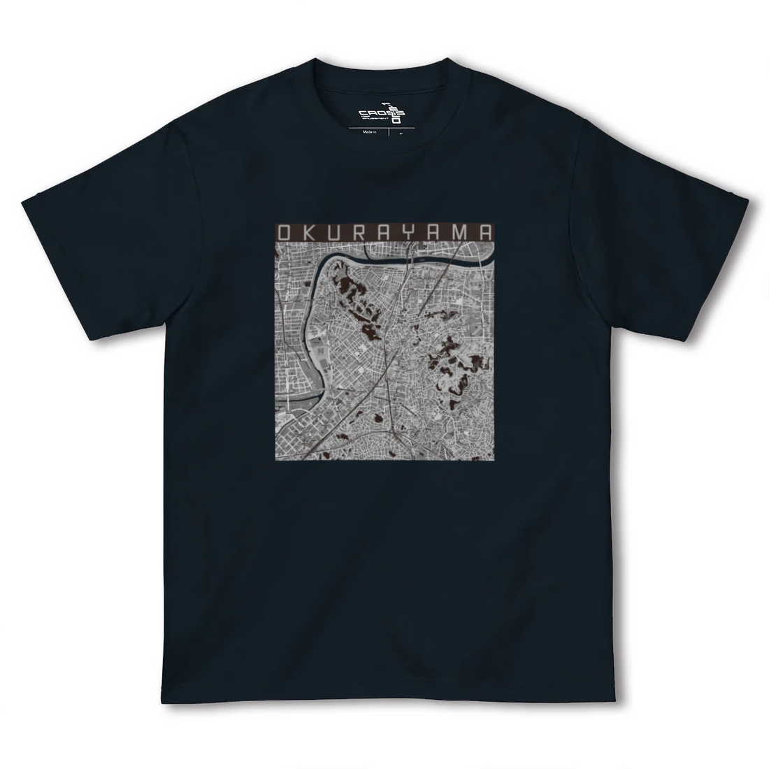 【大倉山（神奈川県）】地図柄ヘビーウェイトTシャツ
