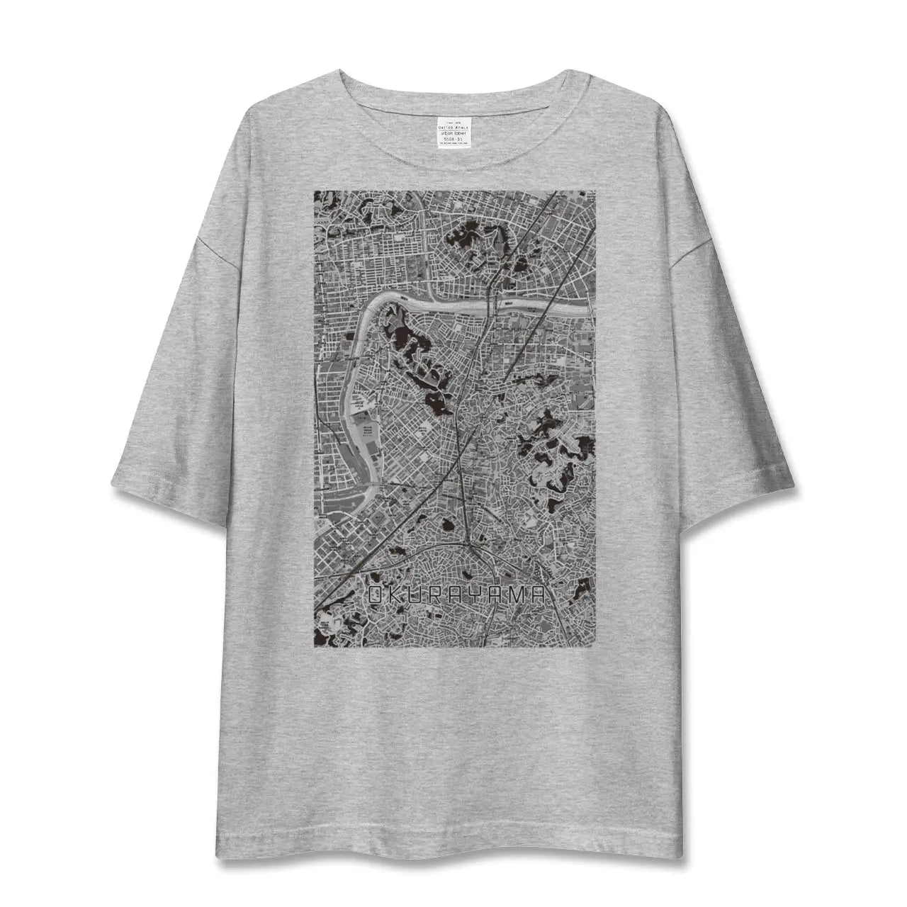 【大倉山（神奈川県）】地図柄ビッグシルエットTシャツ