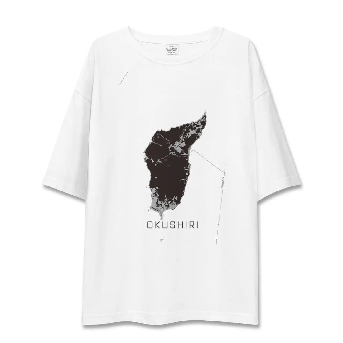 【奥尻(北海道)】地図柄ビッグシルエットTシャツ