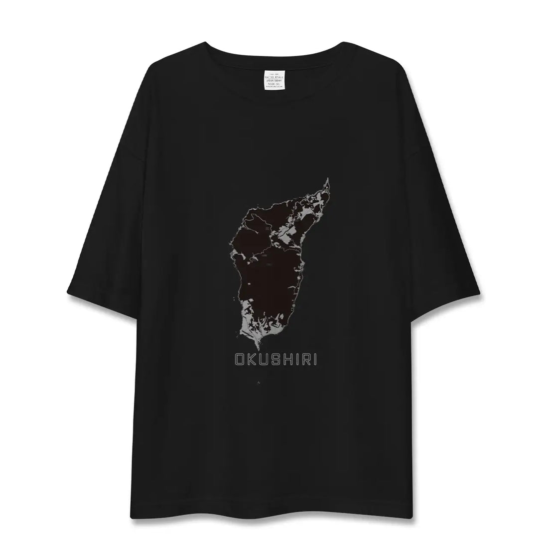 【奥尻(北海道)】地図柄ビッグシルエットTシャツ