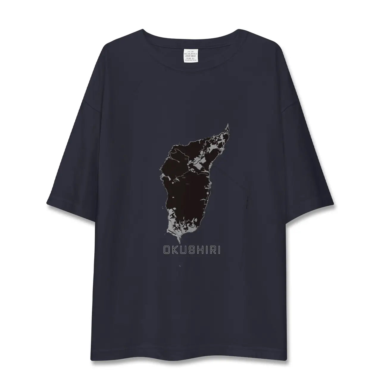【奥尻（北海道）】地図柄ビッグシルエットTシャツ