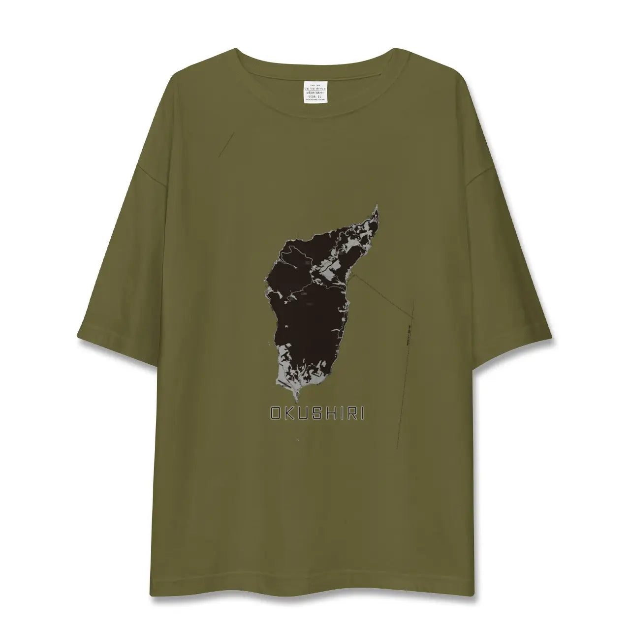 【奥尻（北海道）】地図柄ビッグシルエットTシャツ