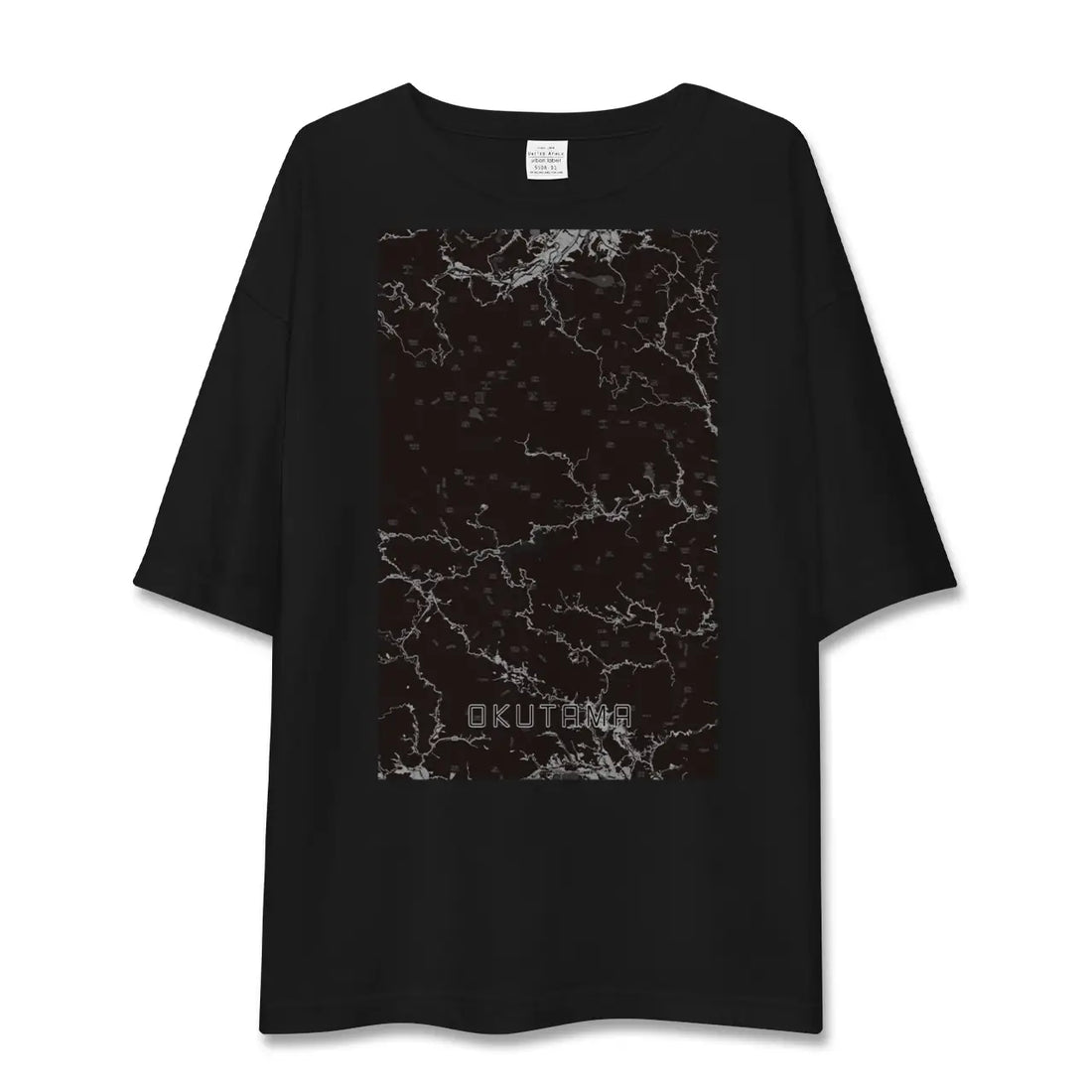 【奥多摩(東京都)】地図柄ビッグシルエットTシャツ