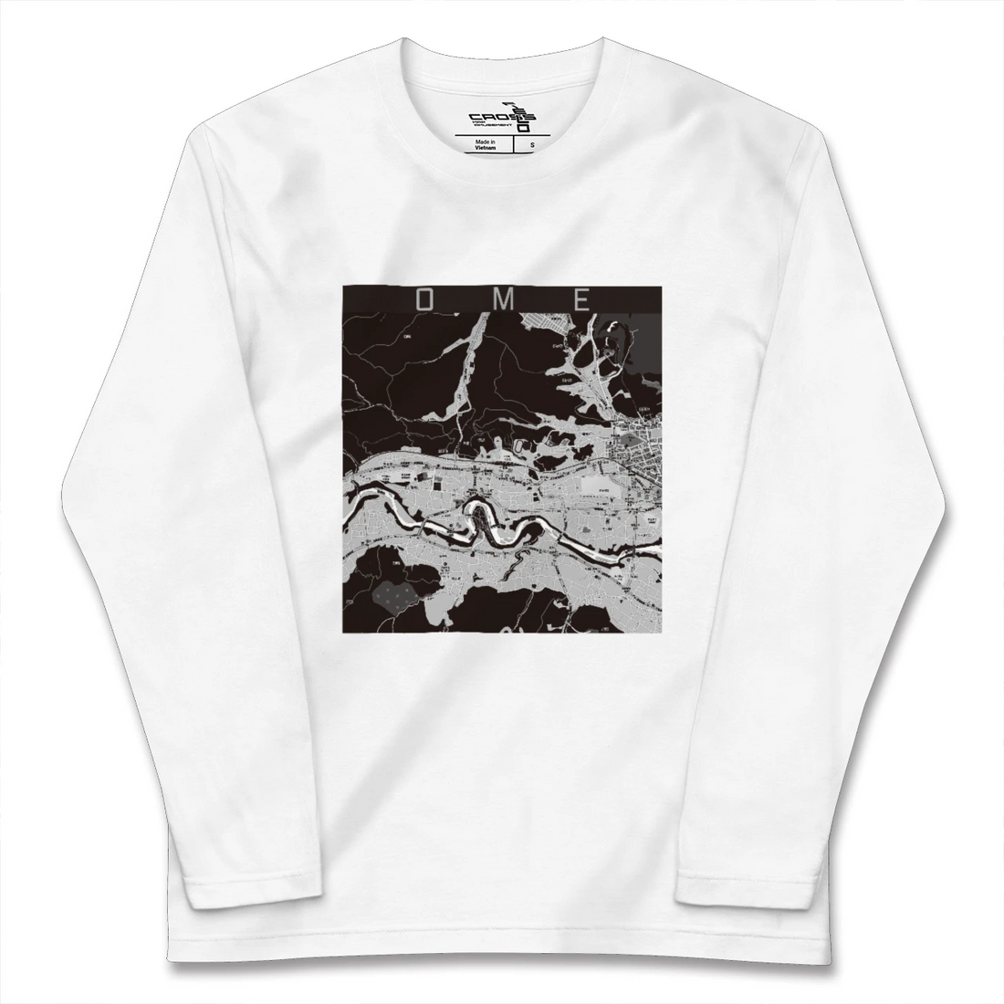 【青梅(東京都)】地図柄ロングスリーブTシャツ