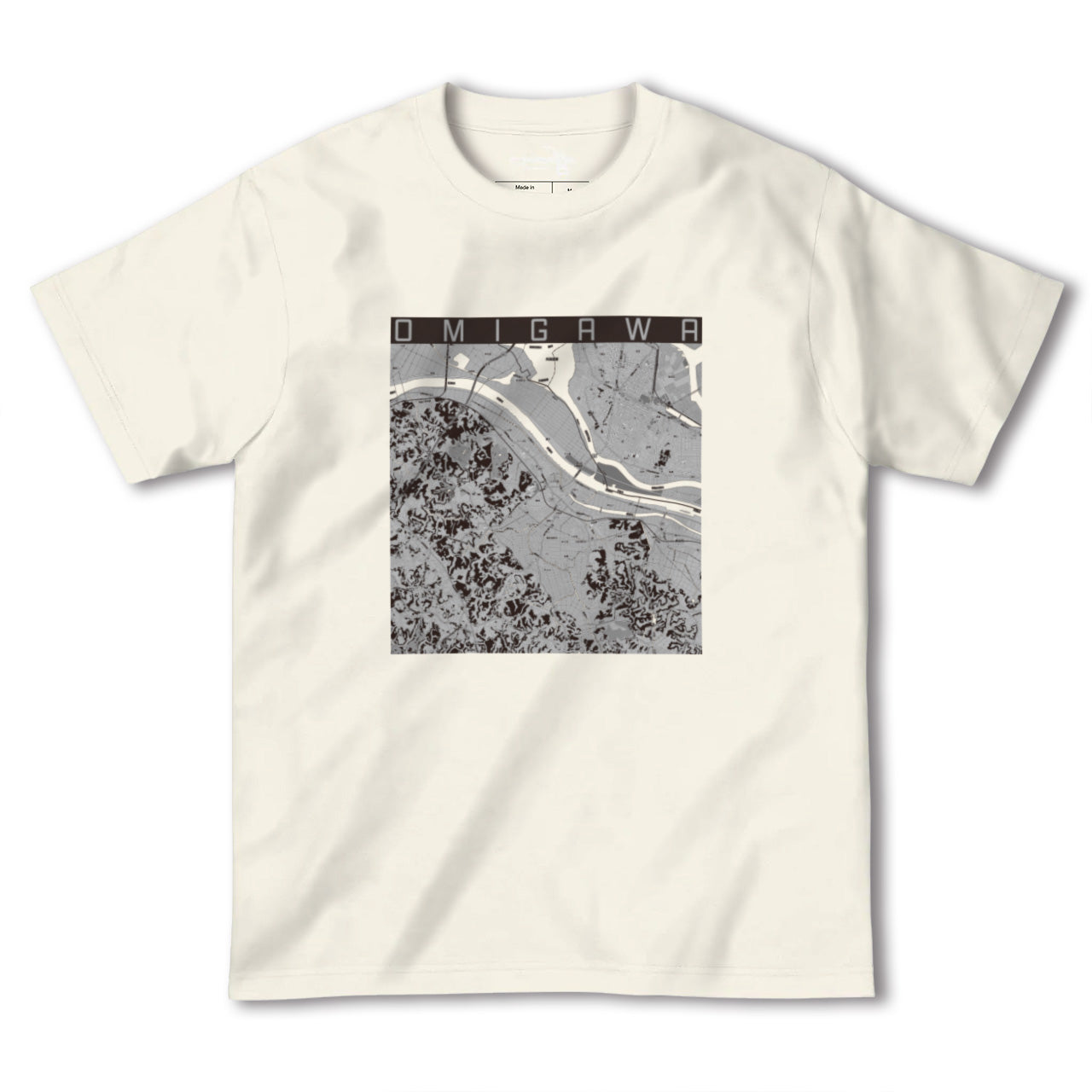 【小見川（千葉県）】地図柄ヘビーウェイトTシャツ