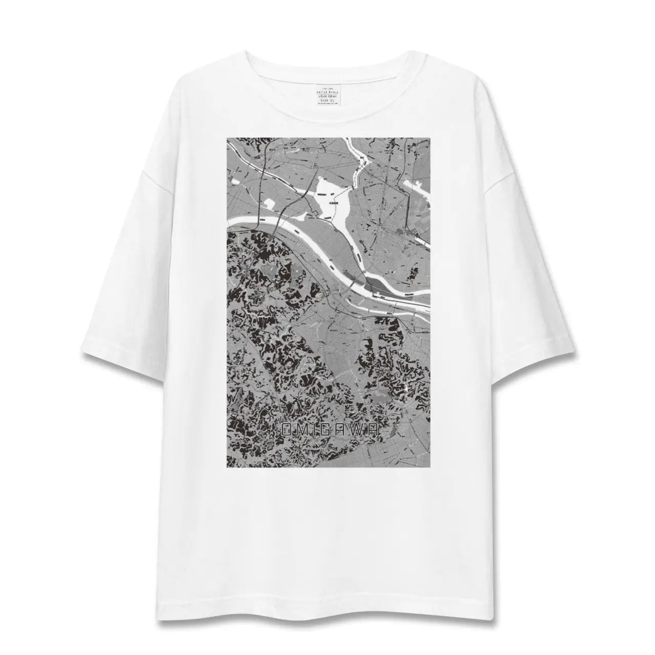 【小見川（千葉県）】地図柄ビッグシルエットTシャツ