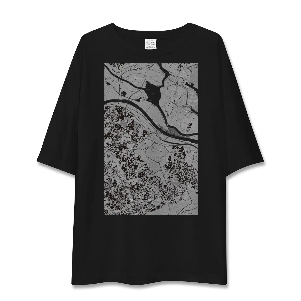 【小見川（千葉県）】地図柄ビッグシルエットTシャツ