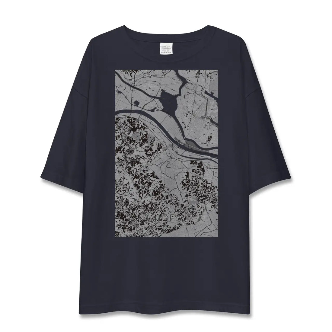 【小見川（千葉県）】地図柄ビッグシルエットTシャツ