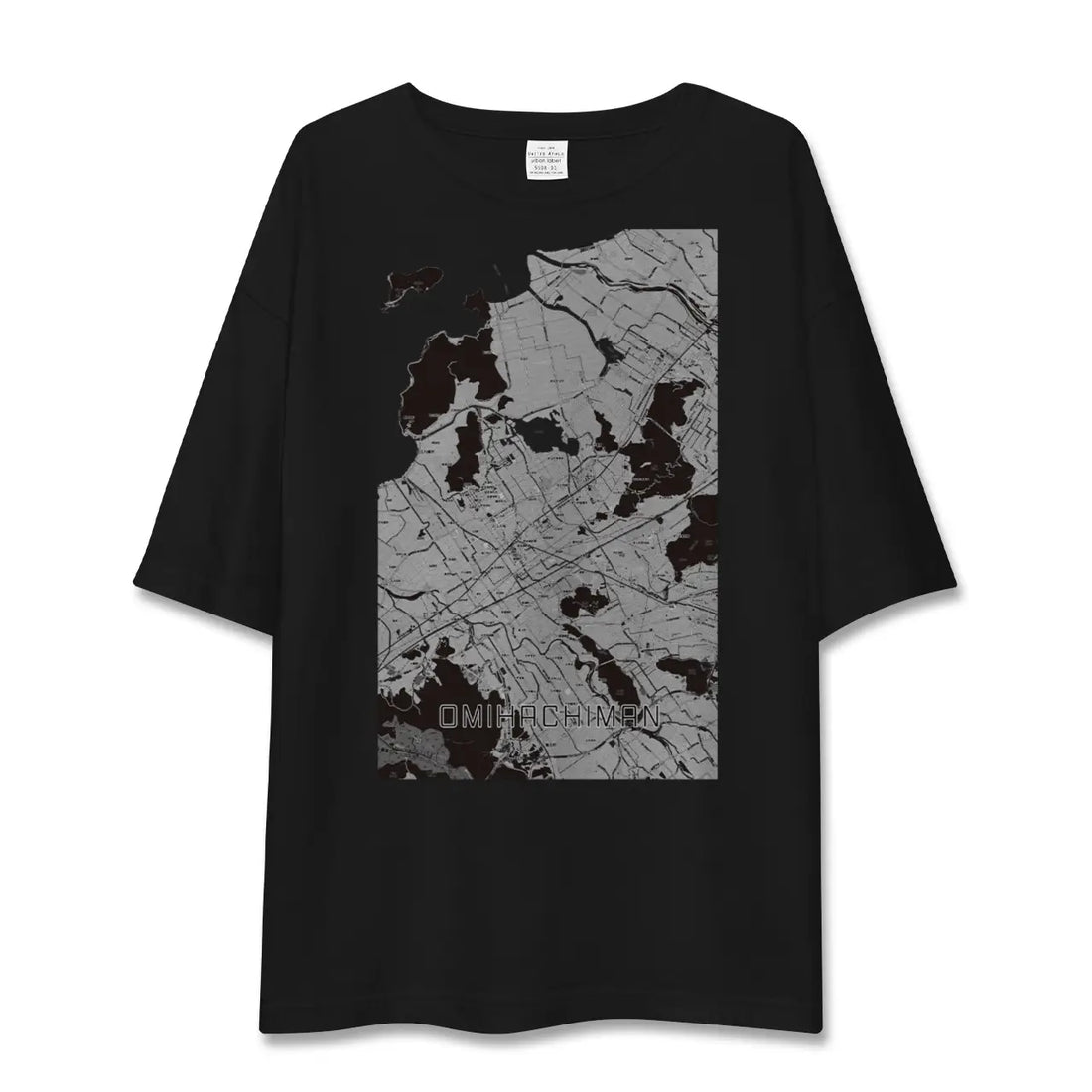 【近江八幡2（滋賀県）】地図柄ビッグシルエットTシャツ