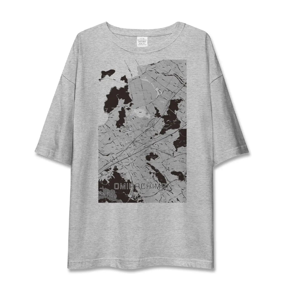 【近江八幡2（滋賀県）】地図柄ビッグシルエットTシャツ