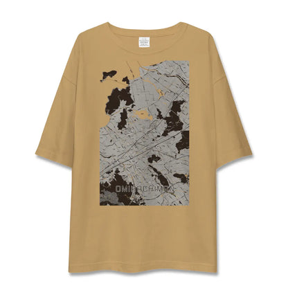 【近江八幡2（滋賀県）】地図柄ビッグシルエットTシャツ