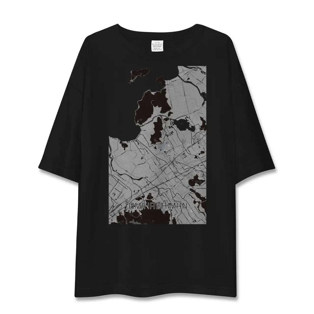 【近江八幡（滋賀県）】地図柄ビッグシルエットTシャツ
