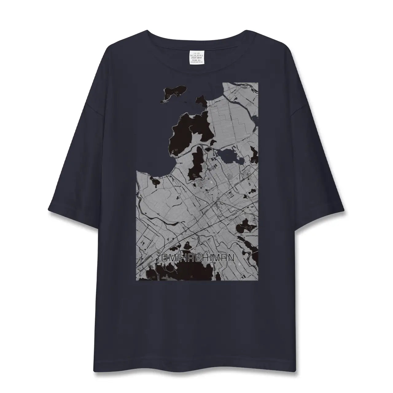 【近江八幡（滋賀県）】地図柄ビッグシルエットTシャツ
