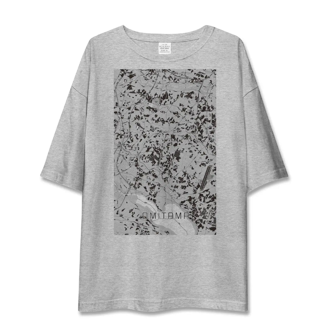 【小美玉（茨城県）】地図柄ビッグシルエットTシャツ