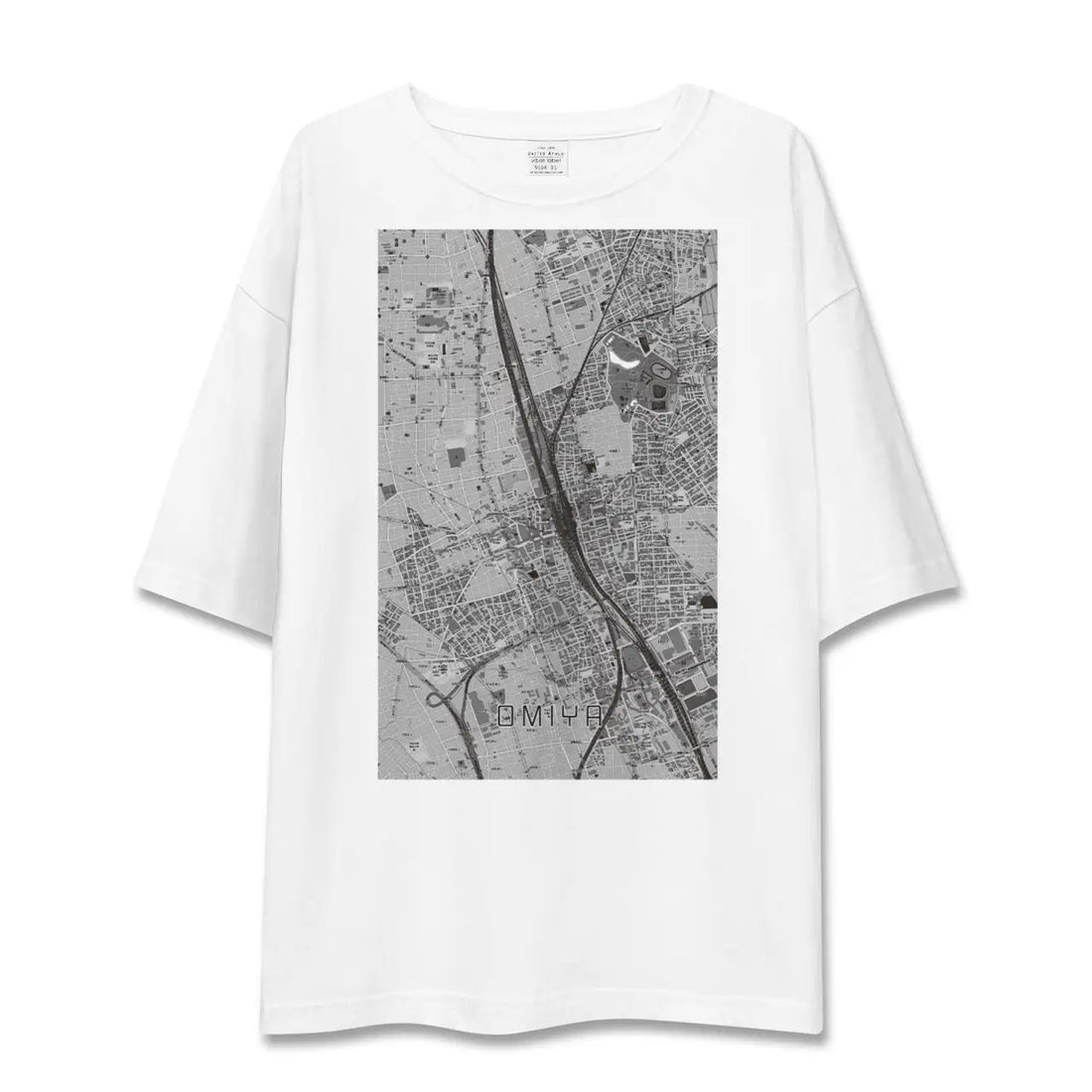 【大宮（埼玉県）】地図柄ビッグシルエットTシャツ