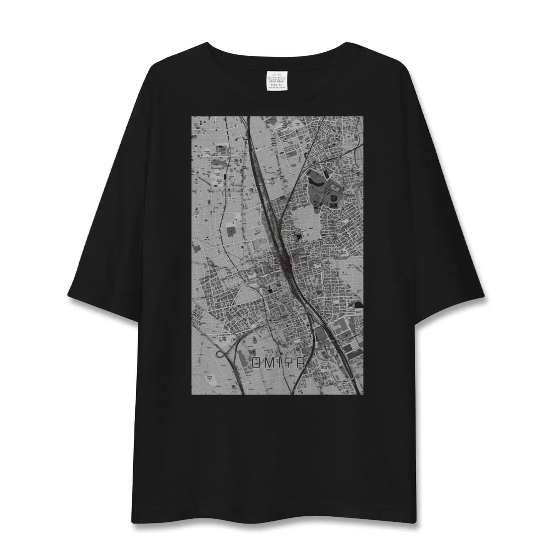 【大宮（埼玉県）】地図柄ビッグシルエットTシャツ