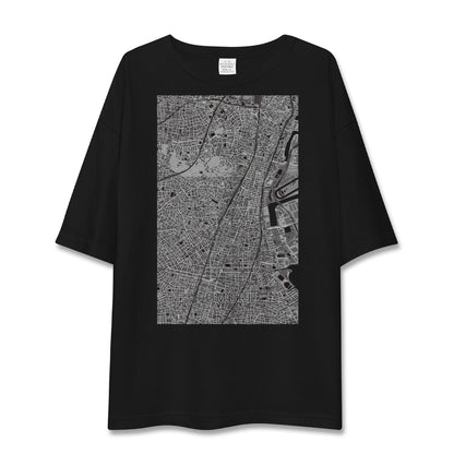 【大森（東京都）】地図柄ビッグシルエットTシャツ