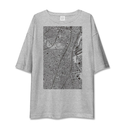 【大森（東京都）】地図柄ビッグシルエットTシャツ