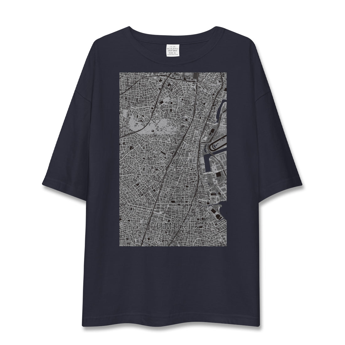 【大森（東京都）】地図柄ビッグシルエットTシャツ